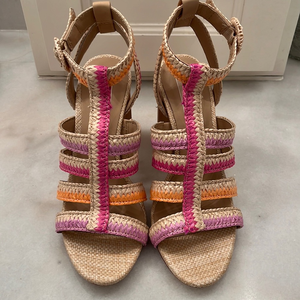 Beige, leather Antonio Melani 4” heel.